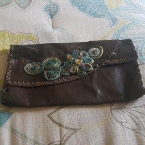 Leather clutch